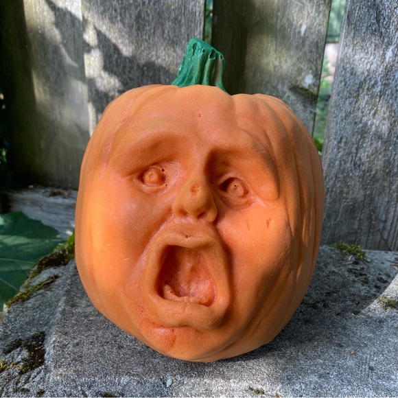 Vintage Foam Pumpkin Face - Picture 1 of 13